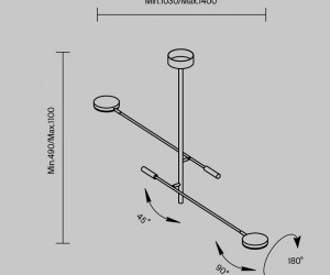 Потолочный светильник Maytoni MOD070CL-L15W3K1