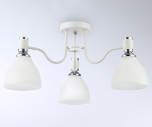TR303302/3 WH/CH/FR белый/хром/белый матовый E27*3 max 60W D600*270