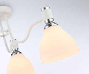 TR303302/3 WH/CH/FR белый/хром/белый матовый E27*3 max 60W D600*270
