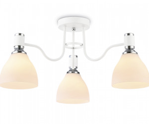 TR303302/3 WH/CH/FR белый/хром/белый матовый E27*3 max 60W D600*270