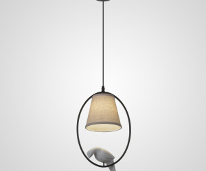 Подвесной светильник PS7517-1 WT+BK 000062585