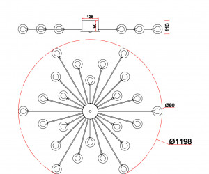 Потолочный светильник Freya FR5242CL-24BS1