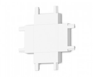 GV1124 WH белый X-образный коннектор для накладного шинопровода 46*46*6