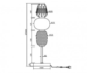 Настольный светильник Maytoni MOD267TL-L28G3K
