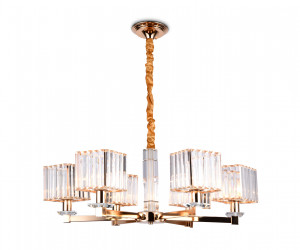 TR4526/6 GD/CL золото/прозрачный E14/6 max 40W D710*660