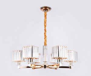 TR4526/6 GD/CL золото/прозрачный E14/6 max 40W D710*660