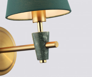 LH75055 BS/GN латунь/зеленый E14 max 40W 230*140*270