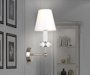 LH71005 BN/WH никель/белый E14 max 40W 210*150*355