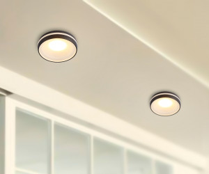 TN3322 SBK/FR черный песок/белый матовый GU5.3 D95*45