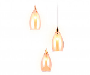 TR3549/3 GD/TI золото/янтарь E14 max 40W 370*130*1000