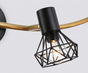 TR8658/4 BK/GD черный/золото E14/4 max 60W 750*100*185