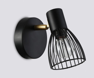 TR8659 BK/GD черный/золото E14 max 60W 160*100*145