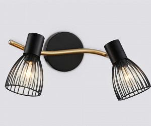 TR8660/2 BK/GD черный/золото E14/2 max 60W 330*100*170