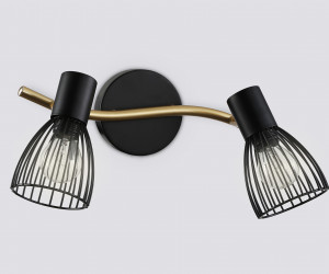 TR8660/2 BK/GD черный/золото E14/2 max 60W 330*100*170