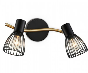 TR8660/2 BK/GD черный/золото E14/2 max 60W 330*100*170