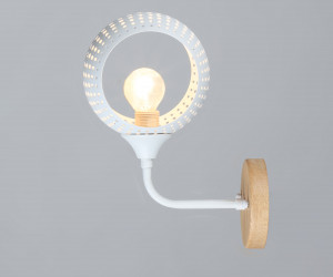 Настенный светильник SL7917-1W WT+Wood 000060414