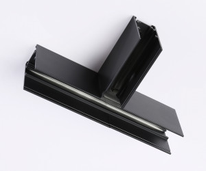 GL3374 BK черный коннектор T-образный для накладного шинопровода 170*85*53.7