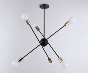 TR80435/6 BK/GD черный/золото E27/6 max 60W D950*730