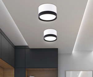 TN52353 WH/BK белый/черный GX53 max 12W D82*50