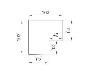 TR3041-AL Угол профиля SMART для натяжного потолка
