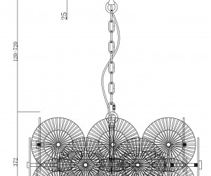 Подвесной светильник Maytoni MOD007PL-10G