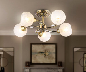 TR3064/5 SB/FR бронза/белый матовый E27/5 max 40W D615*245