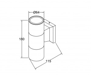 Настенный светильник (бра) Outdoor O574WL-02W