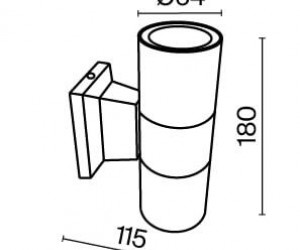 Настенный светильник (бра) Outdoor O574WL-02W