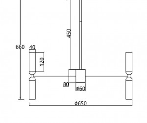 Подвесной светильник Maytoni MOD177PL-12G