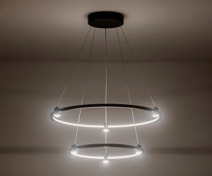 FL5506/2+6 BK черный 45W 3000K/4200K/6400K D600/400*1300 (без ПДУ)