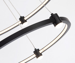 FL5506/2+6 BK черный 45W 3000K/4200K/6400K D600/400*1300 (без ПДУ)