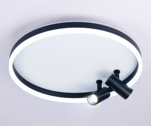 FL5113/1+2 WH/BK белый/черный 43W 3000K-6400K D500*130 (ПДУ ИК)