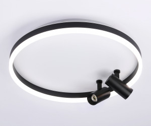 FL5113/1+2 WH/BK белый/черный 43W 3000K-6400K D500*130 (ПДУ ИК)