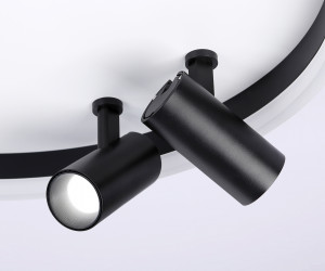 FL5113/1+2 WH/BK белый/черный 43W 3000K-6400K D500*130 (ПДУ ИК)