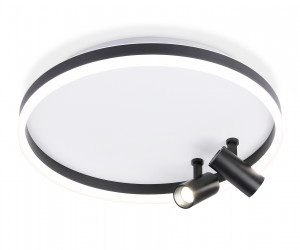 FL5113/1+2 WH/BK белый/черный 43W 3000K-6400K D500*130 (ПДУ ИК)