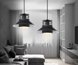 TR8172 BK черный E27 max 40W D203*940