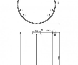 Подвесной светильник Maytoni MOD102PL-L42BK