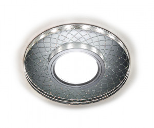 S173 CL/CH хром/прозрачный MR16+3W(LED WHITE)