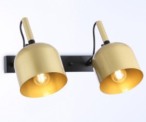 TR97106/2 GD/BK золото/черный E27*2 max 40W D130*223*273