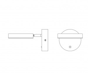 Настенный светильник (бра) Maytoni MOD070WL-L8B3K