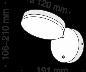 Настенный светильник (бра) Maytoni MOD070WL-L8B3K