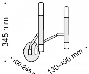 Настенный светильник (бра) Maytoni MOD620WL-04B