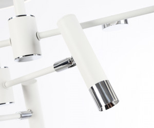 FL51646/3+3 WH/CH белый/хром 76W 3000K-6400K D700*300 (ПДУ ИК)