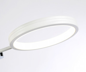 FL51646/3+3 WH/CH белый/хром 76W 3000K-6400K D700*300 (ПДУ ИК)