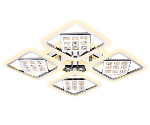 FA288/4 CH хром 116W 750*750*80 (ПДУ РАДИО 2.4G)