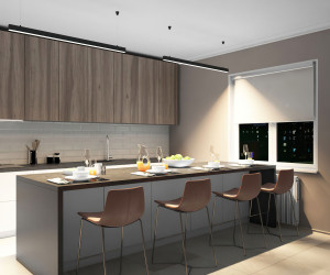 DK9124-BK Линейный светильник 30W 1250mm 4000K, черный