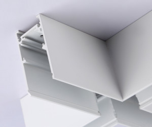 GL3375 WH белый коннектор X-образный для накладного шинопровода 170*170*53.7