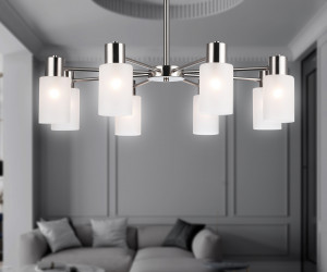 TR9575/8 SN сатин E14*8 max 40W 720*720*385