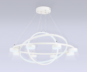 FL51777/3+8 WH белый 3000K/4200K/6400K 112W D800/580/400*1200 (ПДУ ИК)