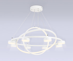 FL51777/3+8 WH белый 3000K/4200K/6400K 112W D800/580/400*1200 (ПДУ ИК)